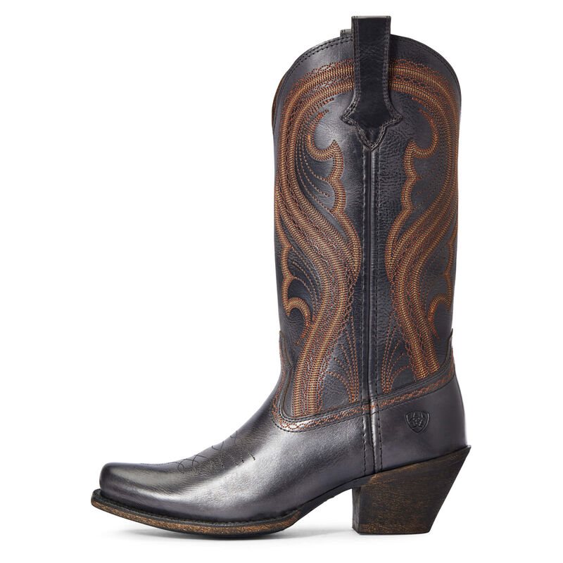 Ariat Lively - Western Laarzen Zwart / Bruin Dames - 20043-415